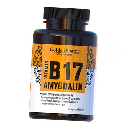 Вітамін B17 Golden Pharm Amygdalin Вітамін B17 Amygdalin 60 капсул (36519008) фото №1
