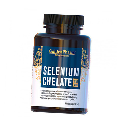 Selenium Chelate, Selenium Chelate 100, Golden Pharm 90 капсул (36519016) фото №1