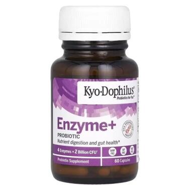 Витаминно-минеральный комплекс Kyolic Пробиотик с ферментами, Kyo Dophilus, Enzyme+Probiotic, 60 капсул (WAK-60241) фото №3