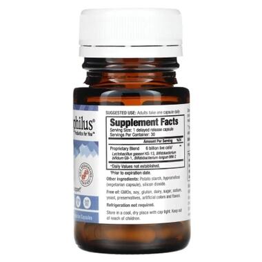 Витаминно-минеральный комплекс Kyolic Пробиотик, 6 млрд КОЕ, Kyo-Dophilus, Fifty+Probiotic, 6 Billion CFU, 30 вегет (WAK62043) фото №4