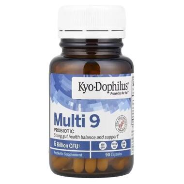 Витаминно-минеральный комплекс Kyolic Пробиотики мульти, 6 млрд КОЕ, Kyo-Dophilus, Multi 9 Probiotic, 6 Billion CFU (WAK-61049) фото №3