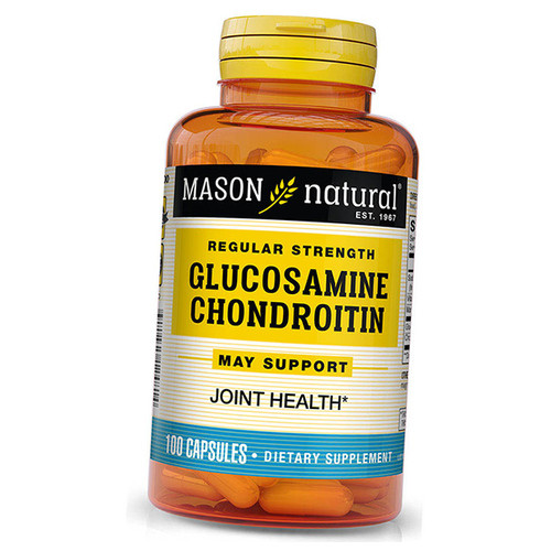Glucosamine Chondroitin Complex Mason Natural Glucosamine Chondroitin Regular Strength 100 капсул (03529003) фото №1