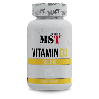 Вітаміни та мінерали MST Vitamin D3 1000 IU (25 mcg) (120 softgels) фото №1