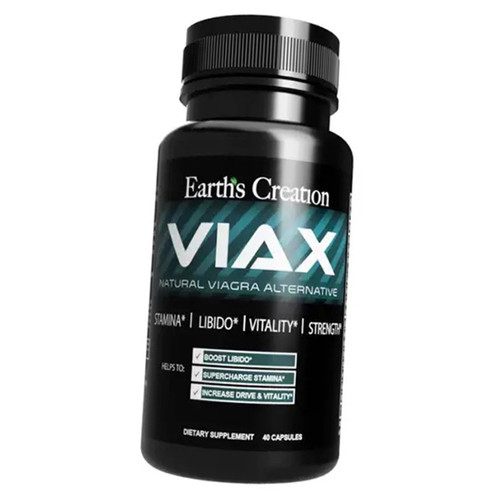 Вітаміни для мужчин Earths Creation (VIAX Mens Sexual Health) 40 капсул фото №1