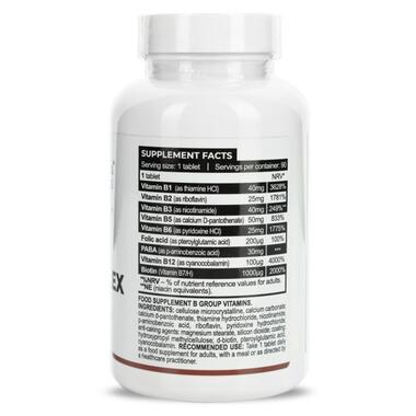 Добавка Progress Nutrition Vitamin B Complex 90 таблеток  фото №2