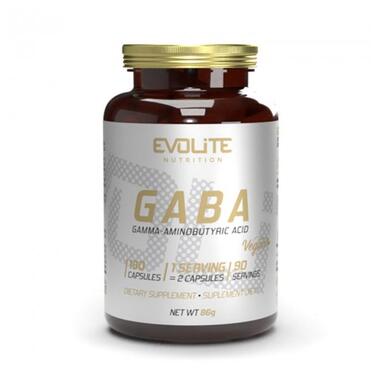 Добавка Evolite Nutrition GABA 375 mg 180 veg caps фото №1