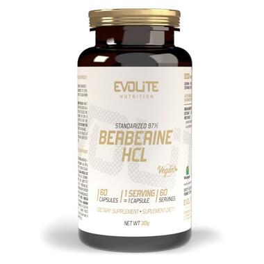 Добавка Evolite Nutrition Berberine HCL Standarized 97 60 капсул  фото №1