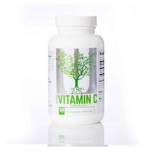 Вітаміни та мінерали Universal Nutrition Naturals Vitamin C Buffered 100 таблеток (CN3751) фото №1