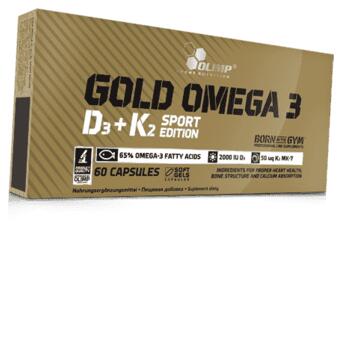 Omega Olimp Nutrition Gold Omega-3 D3 K2 Sport Edition 60 гелевих капсул (67283006) фото №1