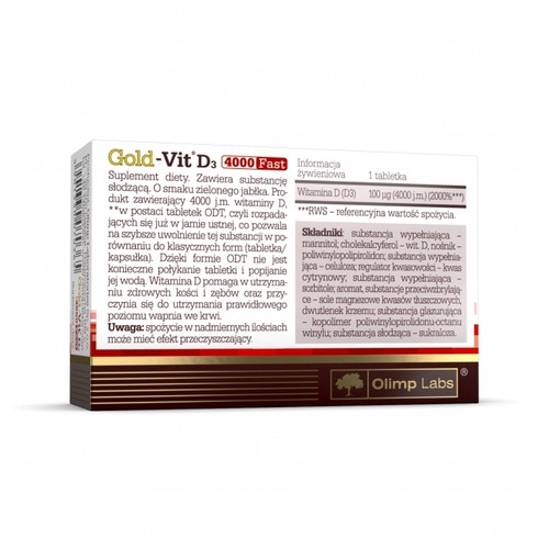 Olimp Gold-Vit D3 4000 90 таблеток фото №2