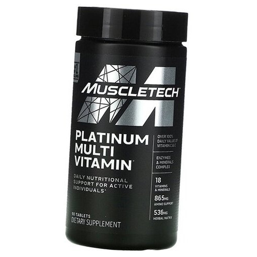 Мультивітаміни Muscle Tech Platinum Multi Vitamin 180таб (36098002) фото №1