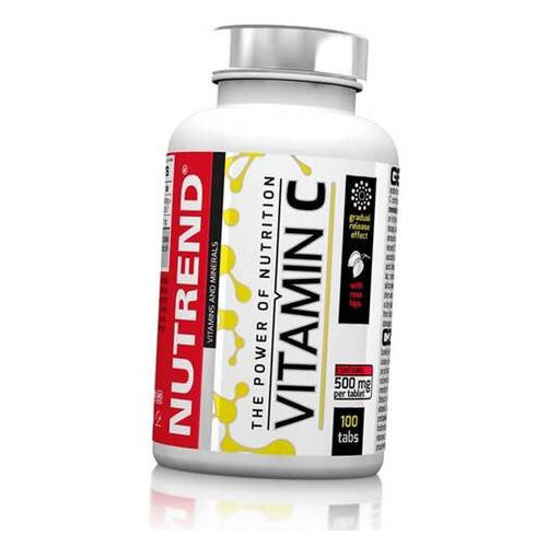 Вітаміни Nutrend Vitamin C with rose hips 100 таблеток (36119006) фото №2