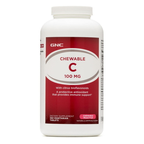 Вітаміни та мінерали GNC Chewable C 100 mg 360 вегатаблеток ягоди фото №2