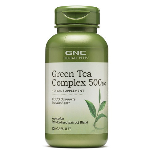 Вітаміни та мінерали GNC Herbal Plus Green Tea Complex 500 mg 100 капсул фото №1