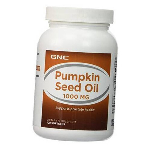 Вітаміни GNC Pumpkin Seed Oil 100 гелкапс (71120002) фото №1