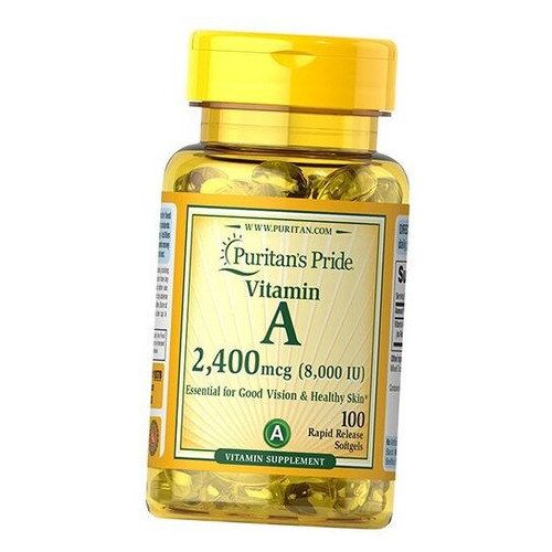 Вітаміни Puritan's Pride Vitamin A 8000 IU 100 капсул (4384301677) фото №1