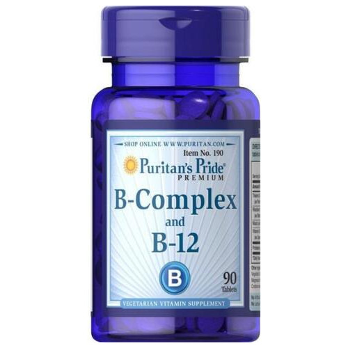 Вітаміни и минералы Puritans Pride B-Complex B-12 90 таблеток (100-96-8182473-20) фото №1