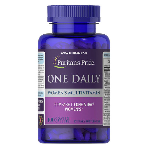 Вітаміни та мінерали Puritan's Pride One Daily Womens Multivitamin 100 каплет фото №1