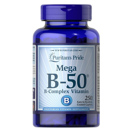 Вітаміни та мінерали Puritan's Pride Vitamin B-50 Complex 250 каплет фото №1