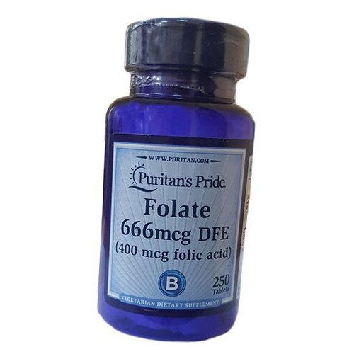 Вітаміни Puritan's Pride Folic Acid 400 Mcg 250 табл фото №1