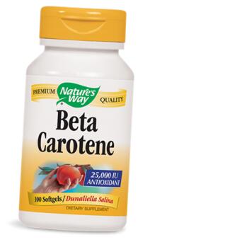 Вітаміни Nature's Way Beta Carotene 25000 100 гелкапс (36344093) фото №2
