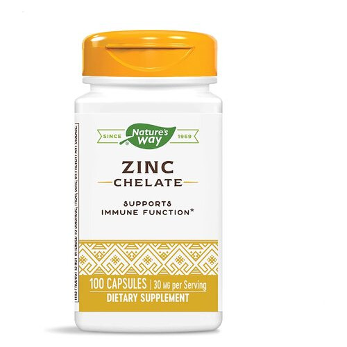 Вітаміни Natures Way Zinc Chelate 100 капсул (4384302906) фото №1