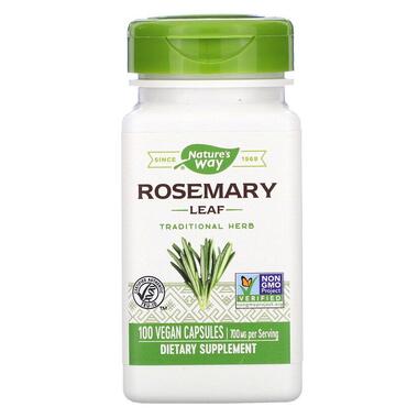 Натуральні добавки Natures Way Rosemary Leaves 100 капсул  фото №1