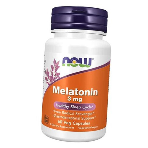 Вітаміни Now Foods Melatonin 3 60вегкапс (36128009) фото №2