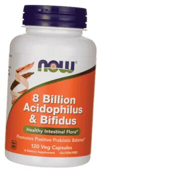 Вітаміни Now Foods 8 Billion Acidophilus & Bifidus 120 вегкапсул (69128004) фото №1