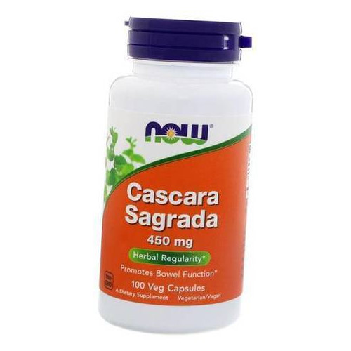 Вітаміни Now Foods Cascara Sagrada 450 100 вегкапсул (71128022) фото №1