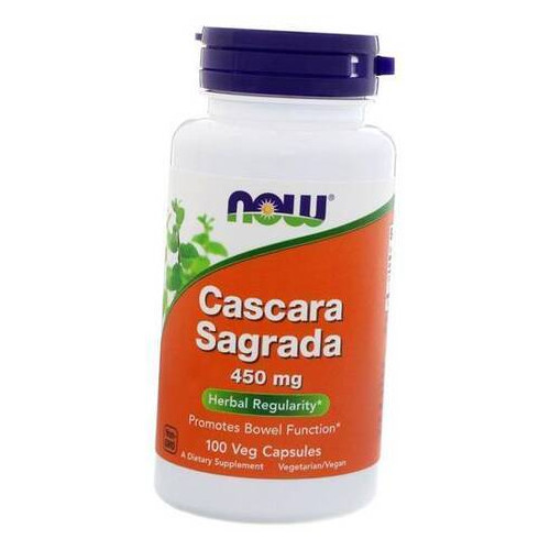 Вітаміни Now Foods Cascara Sagrada 450 100 вегкапсул (71128022) фото №2