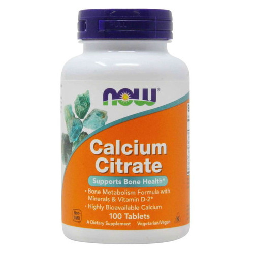 Вітаміни та мінерали Now Foods Calcium Citrate Tablets 100 таблеток фото №1