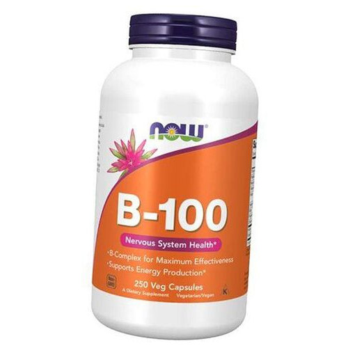 Вітамін B-100 Now Foods Vitamin B-100 250 вегетаріанських капсул фото №1