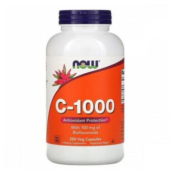 Вітамін С з біофлавоноїдами Now Foods (C-1000 Vitamin C with Bioflavonoids) 1000 мг 250 рослинних капсул фото №1