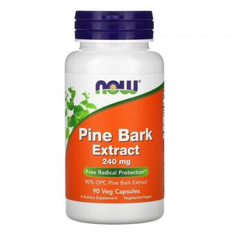 Екстракт соснової кори Now Foods (Pine Bark Extract) 240 мг 90 рослинних капсул (NOW-03364) фото №1