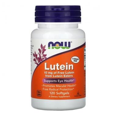Лютеїн Now Foods (Lutein) 10 мг 120 гелевих капсул (NOW-03057) фото №1