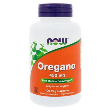 Орегано Now Foods (Oregano) 450 мг 100 рослинних капсул (NOW-04724) фото №1