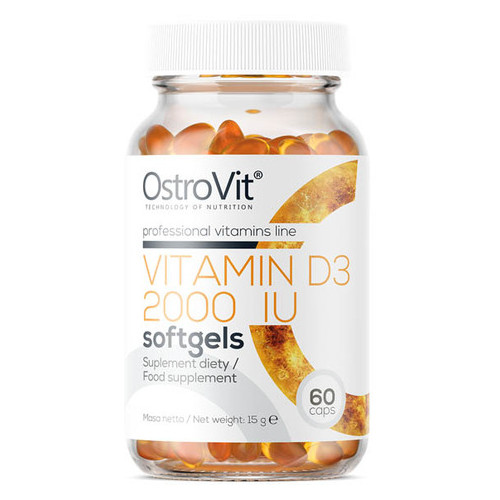 Вітаміни OstroVit Vitamin D 2000 60 капсул фото №1