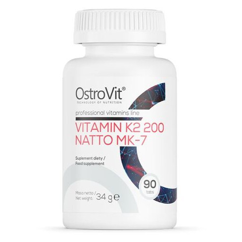 Вітаміни та мінерали Ostrovit Vitamin K2 200 Natto MK-7 90 таблеток (CN6294) фото №1
