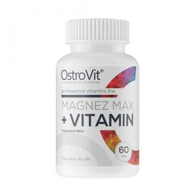 Магній+вітаміни, MAGNEZ MAX+VITAMIN, OstroVit, 60 таблеток (ost-01081) фото №1