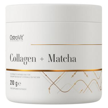 Натуральні добавки OstroVit Collagen + Matcha (210 g) фото №1