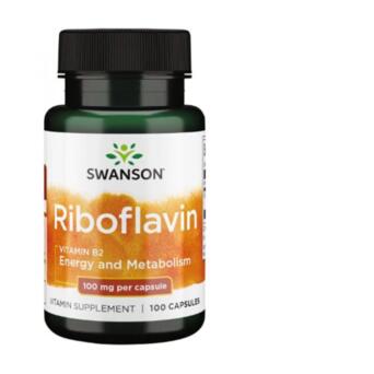 Мелотанин Swanson Riboflavin Vitamin B2 100mg 100caps фото №1