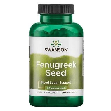 Натуральні добавки Swanson Fenugreek Seed 610 mg 90 капсул  фото №1