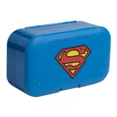 Подвійний органайзер для таблеток Супермен Smartshake (Pill Box Organizer 2-Pack DC Supermen) 1 шт (SSH-18722) фото №1