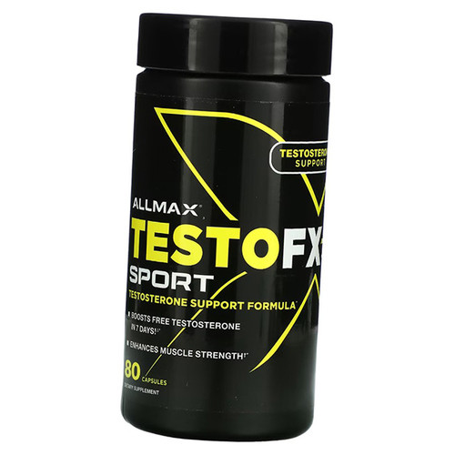 Формула для поддержки тестостерона Allmax Nutrition TestoFX Sport 80капс (08134007) фото №1