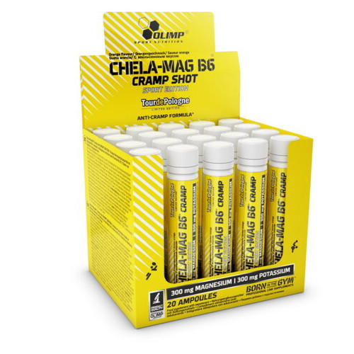 Вітаміни та мінерали Olimp Chela-Mag B6 Cramp Sport Edition Shot 20 ампул/упаковка апельсин (CN5918-1) фото №1