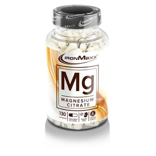 Вітаміни та мінерали Ironmaxx Magnesium 130 капсул фото №1