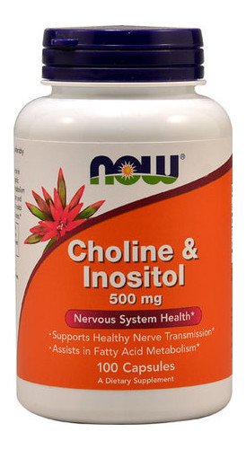 Вітаміни NOW Choline Inositol 500 mg Capsules 100 капсул (4384301189) фото №1