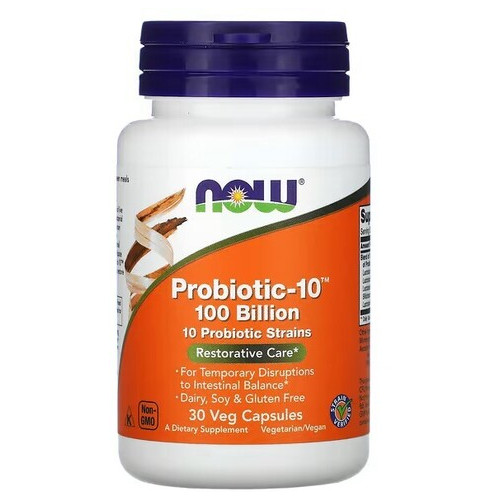 Probiotic NOW Probiotic-10 100 мільярдів 30 вегакапсул фото №1