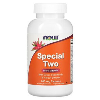 Vitamin NOW Special Two Multi 240 овочевих капсул фото №1